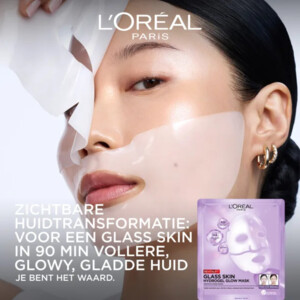 L'Oréal Filler Glass Skin Hydrogel Glow Mask - 8.99 euro