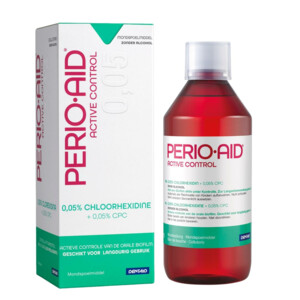 12x PerioAid Mondspoelmiddel Active Control 0.05% CHX - 89.99 euro