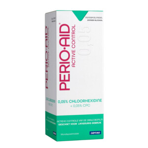 12x PerioAid Mondspoelmiddel Active Control 0.05% CHX - 89.99 euro