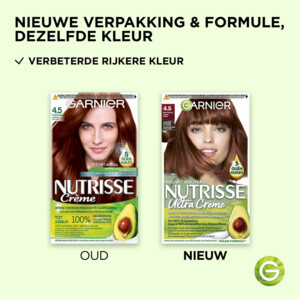 3x Garnier Nutrisse Ultra Crème Permanente Haarkleuring 4.5 Mahoniebruin - 38.18 euro