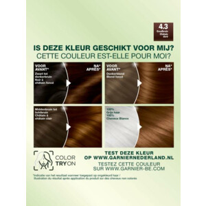 Garnier Nutrisse Ultra Crème Permanente Haarkleuring 4.3 Goudbruin - 16.99 euro