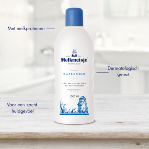 4x Melkmeisje Bad en Douche Crème Karnemelk - 9.98 euro