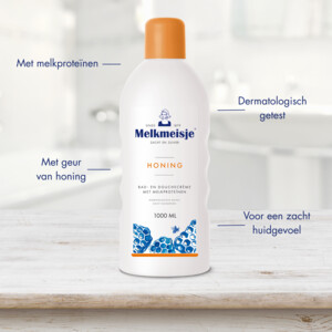 Melkmeisje Bad en Douche Crème Honing - 3.19 euro