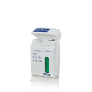3x Vitis Waxed Dental Tape Fluoride & Mint - 15.14 euro