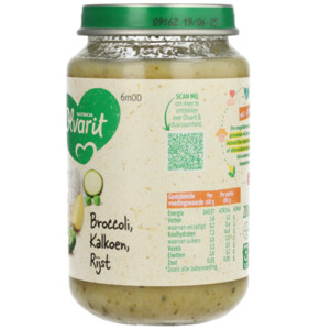 6x Olvarit Maaltijd 6m Broccoli Kalkoen Rijst - 11.83 euro
