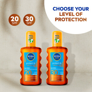 6x NIVEA Sun Protect & Bronze Zonnebrand Olie Spray SPF 20 - 144.17 euro