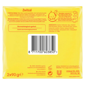 Zwitsal Crème Zeep - 3.19 euro