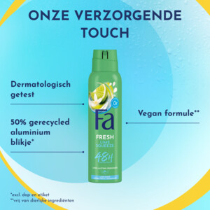 6x Fa Deodorant Spray Lime Squeeze - 11.83 euro