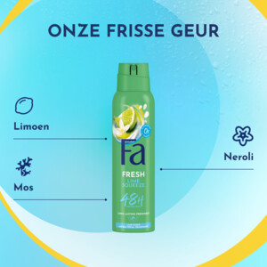 6x Fa Deodorant Spray Lime Squeeze - 11.83 euro