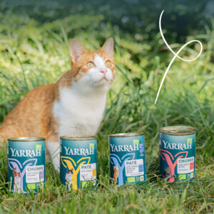 12x Yarrah Bio Kattenvoer Chunks Kip & Rund 405 gr