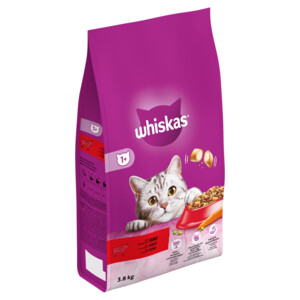 Whiskas 1+ Adult Katten Droogvoer Rund 3,8 kg
