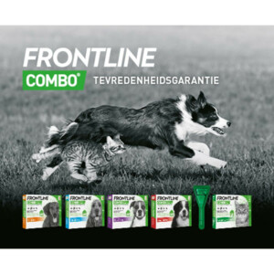 Frontline Combo Spot On Anti Vlooien en Teken Druppels Hond 2 - 10 kg 3 pipetten