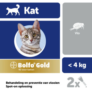 Bolfo Gold Anti Vlooiendruppels Kat Vanaf 1 kg 2 pipetten