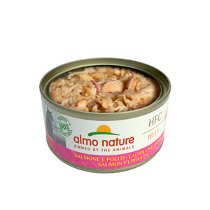 24x Almo Nature HFC Jelly Kattenvoer Nat Zalm & Kip 70 gr