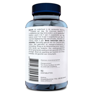 Orthica Zink Zuigtabletten - 12.95 euro