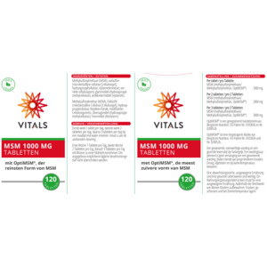2x Vitals Msm 1000mg - 43.72 euro