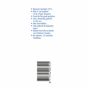 Otalgan Oordruppels - 10.99 euro