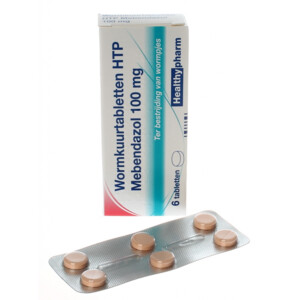Healthypharm Wormkuur/mebendazol 100 mg - 1.85 euro
