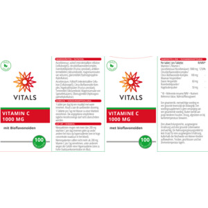2x Vitals Vitamine C 1000mg - 31.38 euro