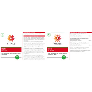 Vitals Msm Poeder - 32.55 euro