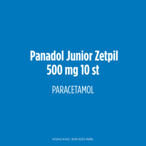Panadol Junior Zetpillen 500 mg 6 jaar - 12 jaar - 5.09 euro
