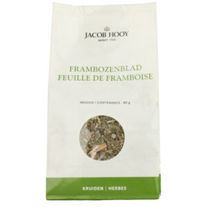 3x Jacob Hooy Geurzakje Frambozenblad - 6.89 euro