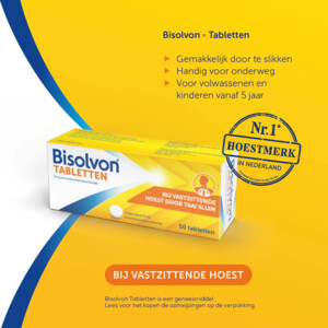 Bisolvon Tabletten bij Vastzittende Hoest - 8.85 euro