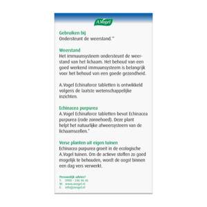 A.Vogel Echinaforce Weerstand - 29.99 euro