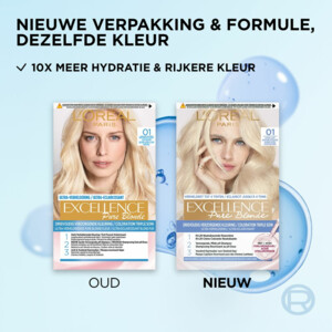 L'Oréal Excellence Pure Blonde Permanente Haarkleuring 01 Ultra Licht Natuurlijk Blond - 15.69 euro