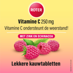 Roter Vitamine C 250 mg Weerstand Framboos - 13.45 euro