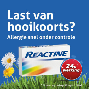 Reactine Hooikoorts 10mg - 12.29 euro