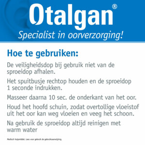 2x Otalgan Oorspray Hygiëne - 21.83 euro