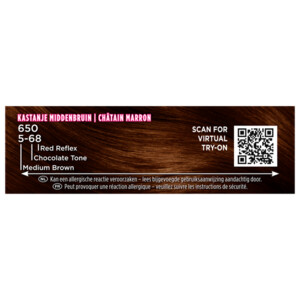 3x Palette Intensive Oil-Care Color Haarkleuring 650 Kastanje Middenbruin - 12.59 euro