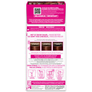 2x L'Oréal Casting Crème Gloss Semi-Permanente Haarkleuring 535 Licht Goud Mahoniebruin - 25.8 euro