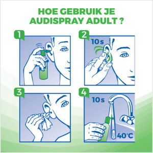 2x Audispray Oorspray Adult - 26.83 euro