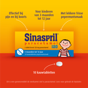 Sinaspril Paracetamol 120 mg - 3.25 euro
