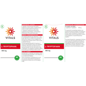 2x Vitals L-Tryptofaan - 39.79 euro