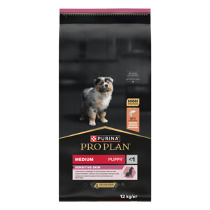 Pro Plan Puppy Medium Sensitive Skin Zalm 12 kg