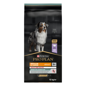 Pro Plan Adult Medium & Large Sensitive Digestion Graanvrij Kalkoen 12 kg