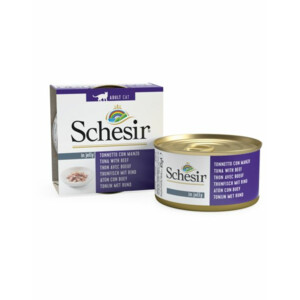 12x Schesir Kattenvoer Tonijn - Rund 85 gr