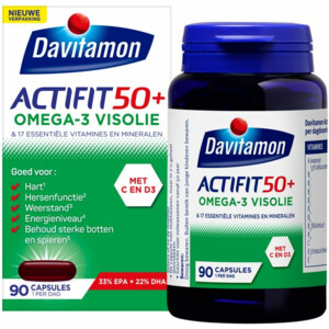 2x Davitamon Actifit 50+ Omega-3 Visolie - 51.01 euro