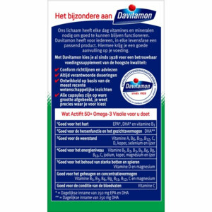 2x Davitamon Actifit 50+ Omega-3 Visolie - 51.01 euro