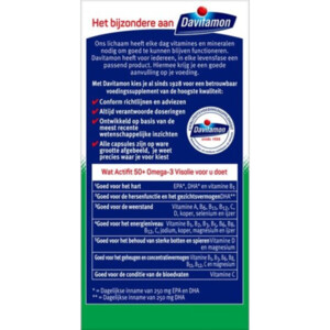 2x Davitamon Actifit 50+ Omega-3 Visolie - 70.37 euro