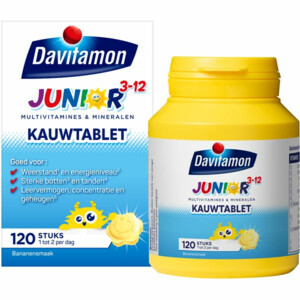2x Davitamon Junior 3+ Kauwvitamines Banaan - 37.29 euro