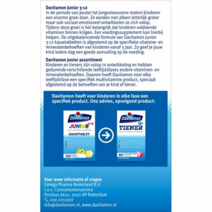 2x Davitamon Junior 3+ Kauwvitamines Banaan - 37.29 euro