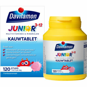 Davitamon Junior 3+ Kauwvitamines Framboos - 18.15 euro