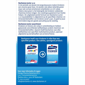 Davitamon Junior 3+ Kauwvitamines Framboos - 18.15 euro