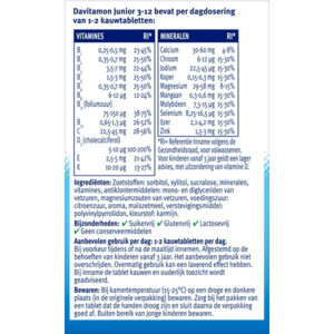 Davitamon Junior 3+ Kauwvitamines Framboos - 18.15 euro