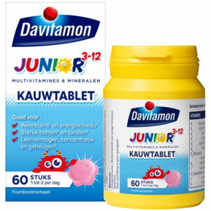 Davitamon Junior 3+ Kauwvitamines Framboos - 14.49 euro