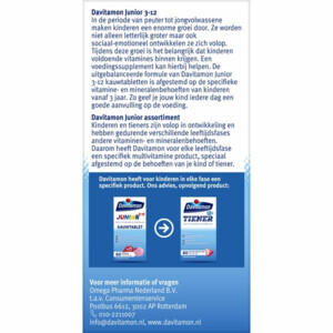 Davitamon Junior 3+ Kauwvitamines Framboos - 14.49 euro